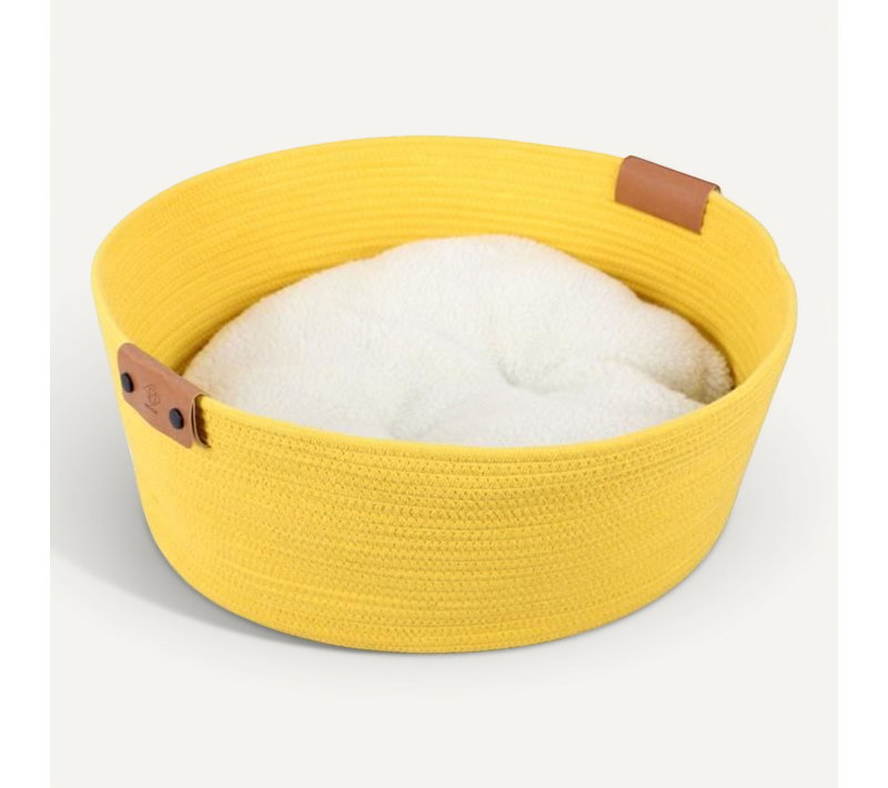 Panier Pour Chats Tres - 57 X 57 X 20 Cm - Jaune