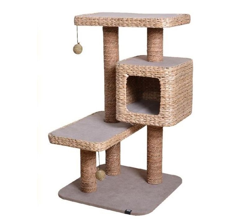 Arbre A Chats Cat Tree Sapa - Creme - 58 X 58 X 101 Cm - 16,2 Kg