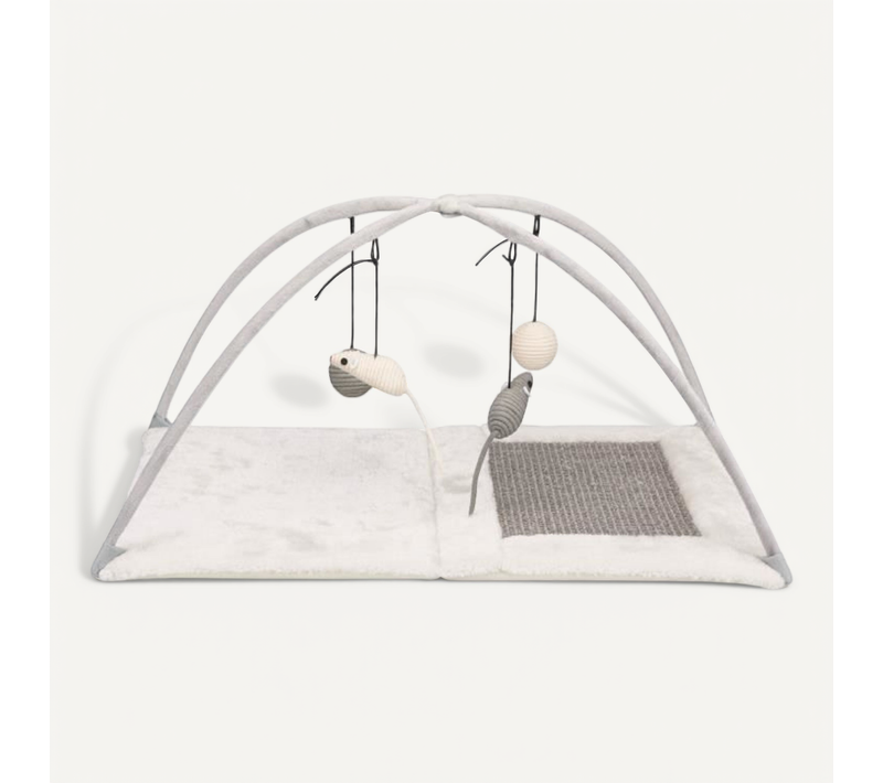 Tapis Griffoir - Avec Jouets Suspendus A Un Fil