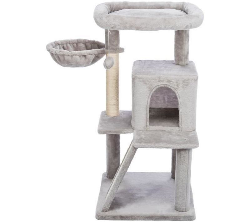Arbre à Chat Trixie Pepito Junior - 98 Cm - Gris - Pour Chatons