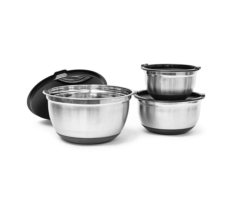 Lot De 3 Bols En Acier Inoxydable