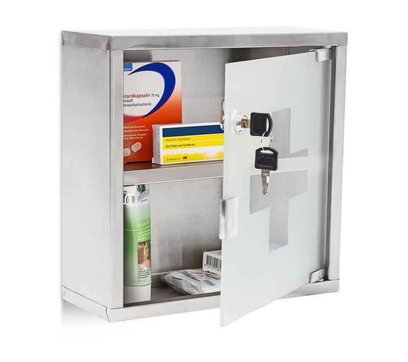 Armoire À pharmacie Emergency Inox Porte