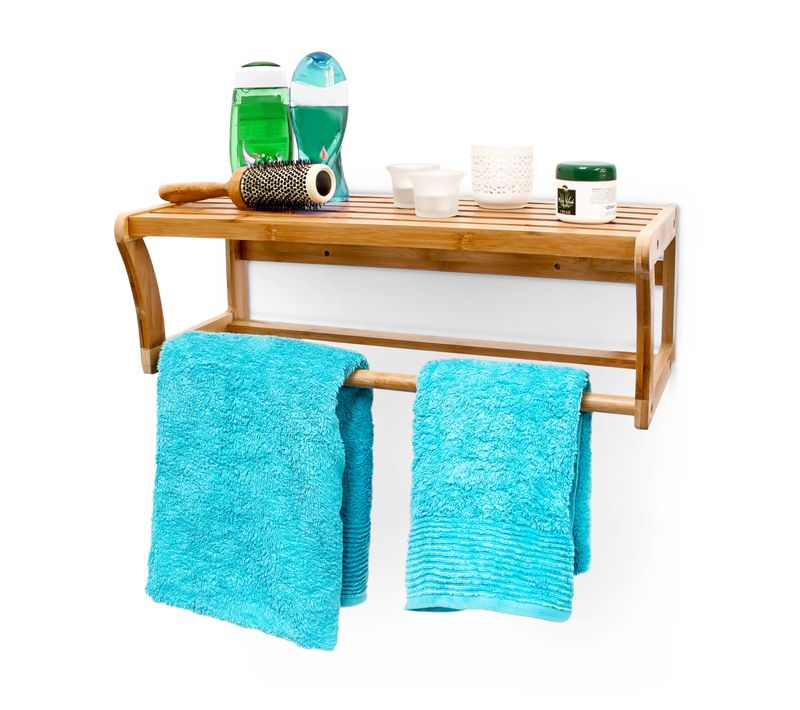 Étagère Porte-serviettes En Bambou