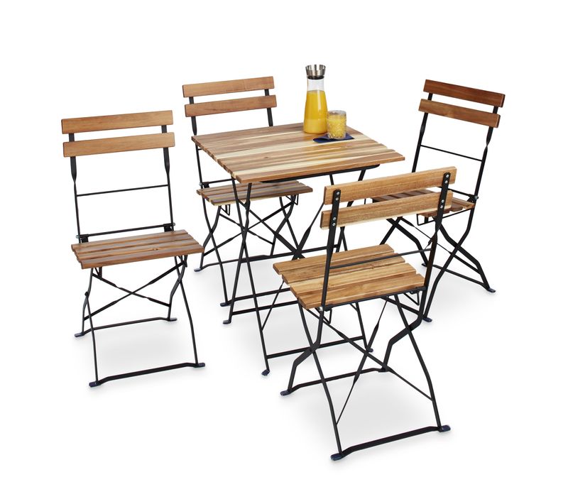 Chaise De Jardin Pliante Lot De 4 Bois