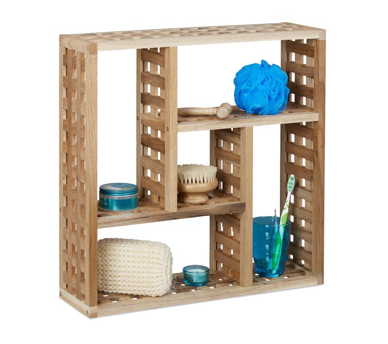 étagère Murale De Salle De Bain En Bois