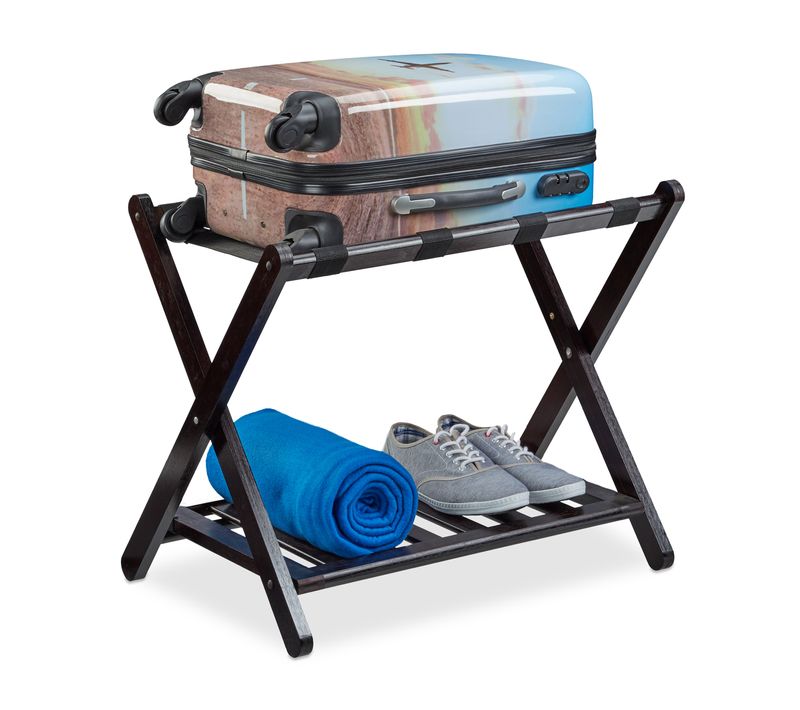 Porte-bagages Pliant Brun Foncé