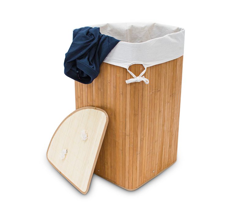 Lot De 2 Paniers à Linge Bambou