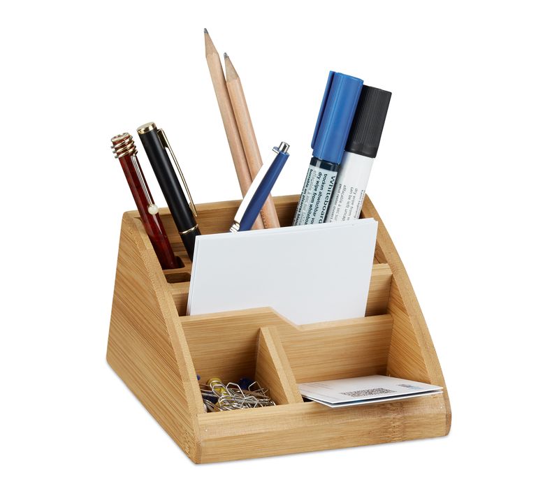 Organiseur De Bureau Bambou