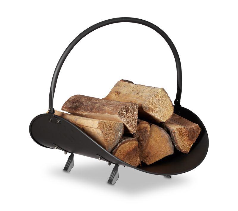 Porte-bûches De Bois Noir