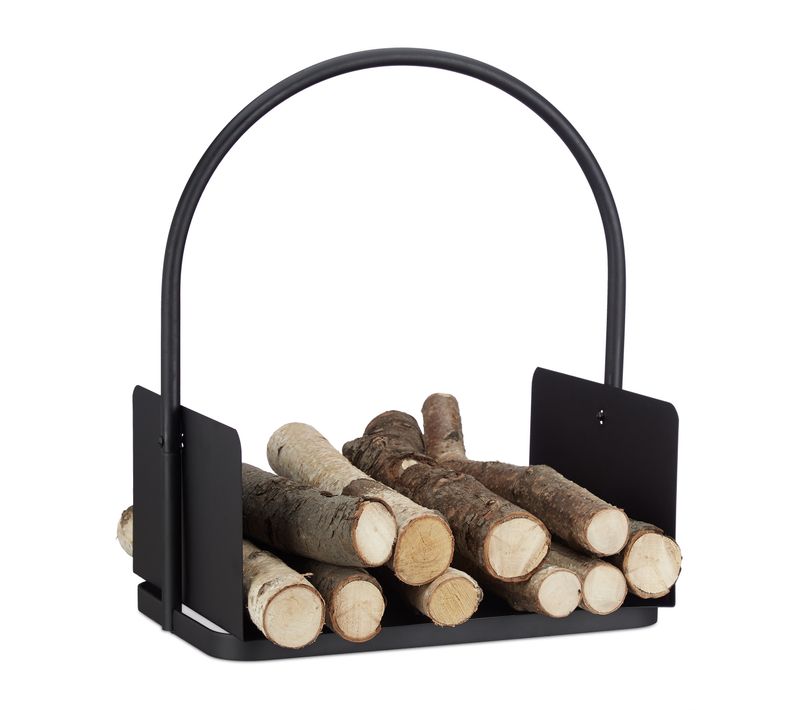 Porte-bûches De Bois Noir