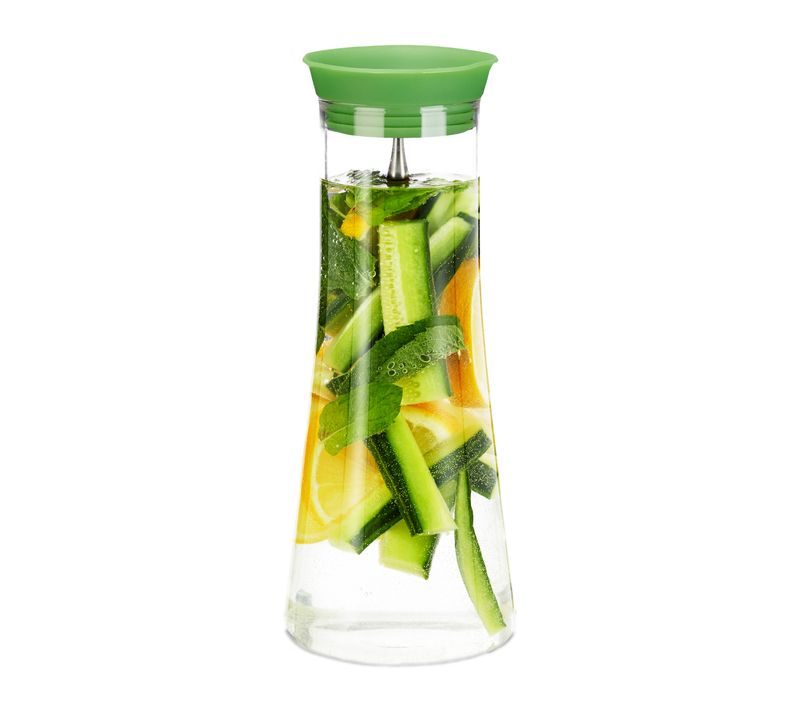 Carafe Cylindre Couvercle, Cruche 1 L
