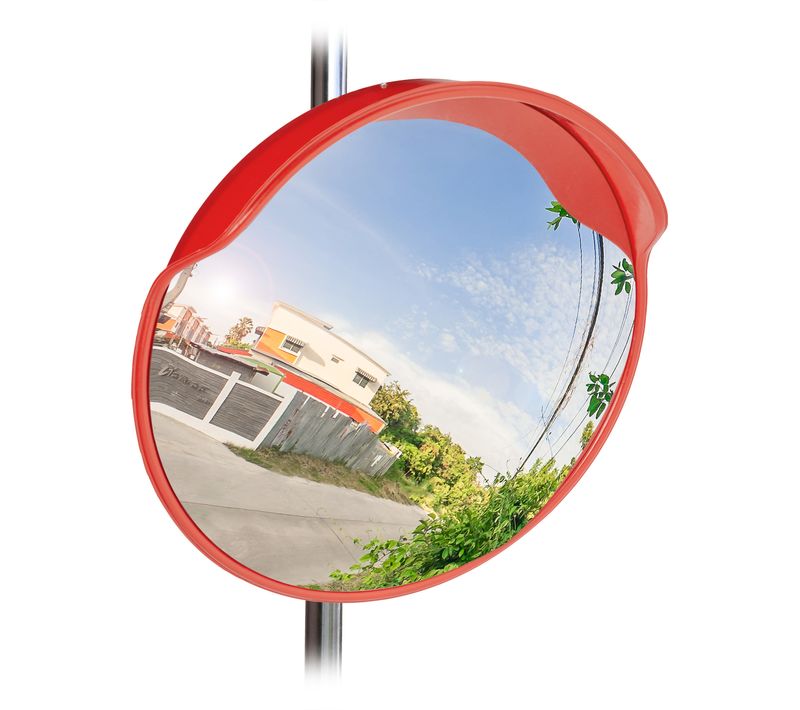 Miroir De Circulation 60 Cm Rouge