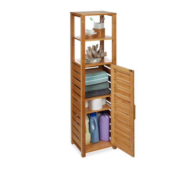 Etagère Salle De Bain Bambou 6 Étages
