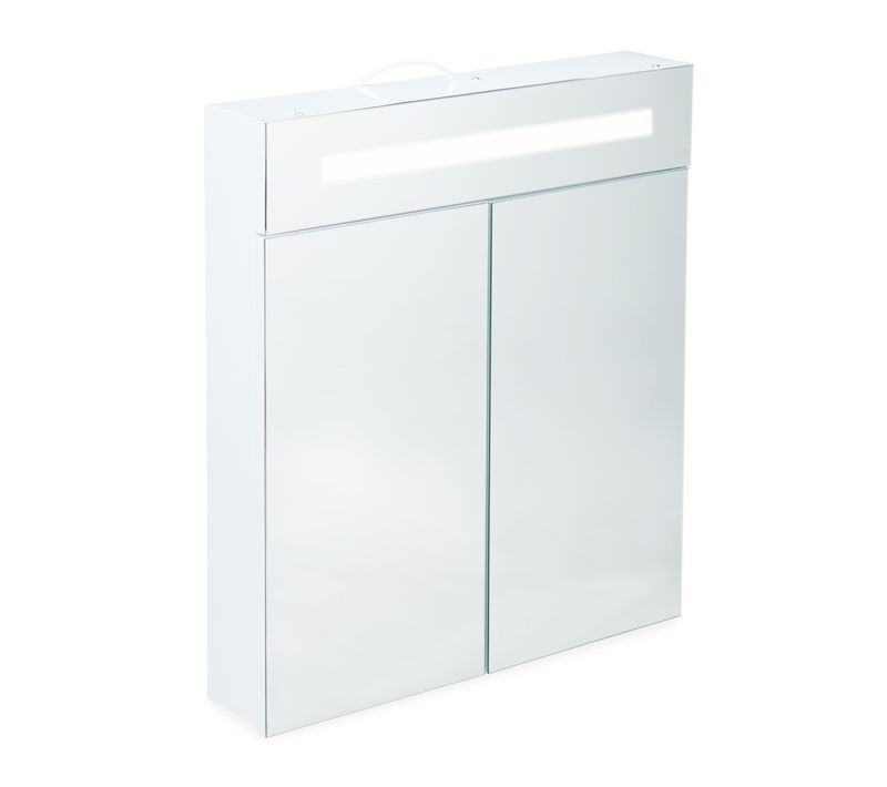 Placard De Salle De Bains à LED 2 Portes