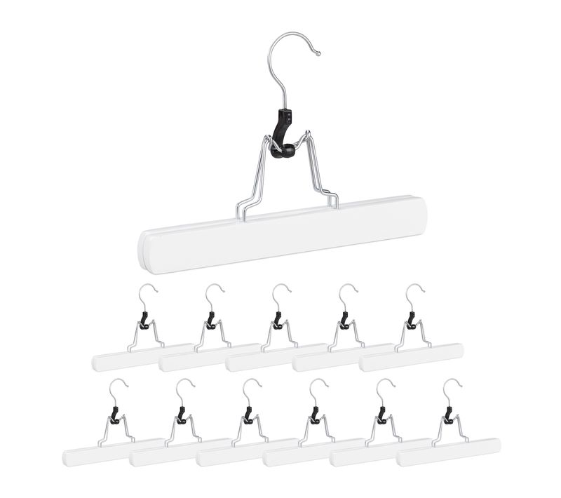 Cintre Pince à Pantalons En Bois Blanc