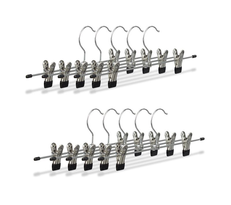 Lot De 70 Cintres à Pinces En Métal