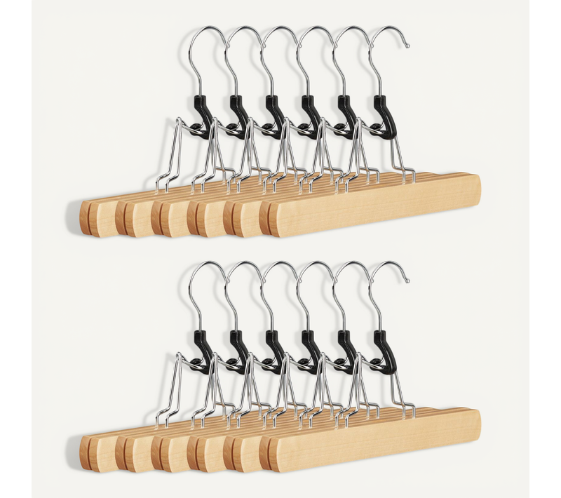 24x Cintres Pinces à Pantalons