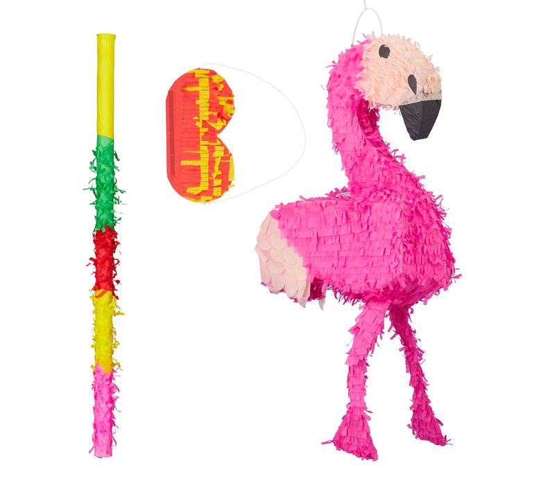 Ensemble De 3 Pinatas Flamants