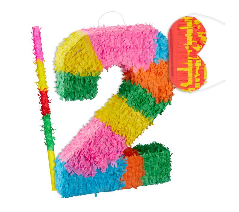 Ensemble De 3 Pinatas Chiffre 2