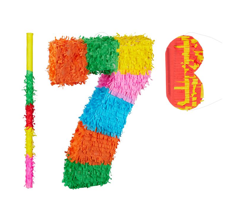 Ensemble De 3 Piñatas Chiffre 7