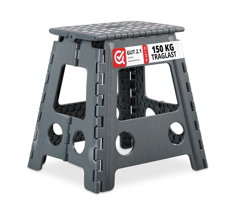 4x Tabourets Pliables XL Gris Foncé