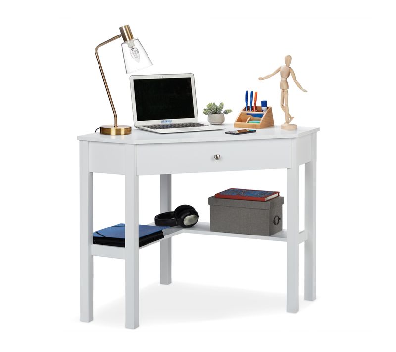 Bureau D'angle Blanc