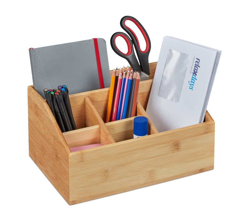 Organiseur De Bureau Bambou