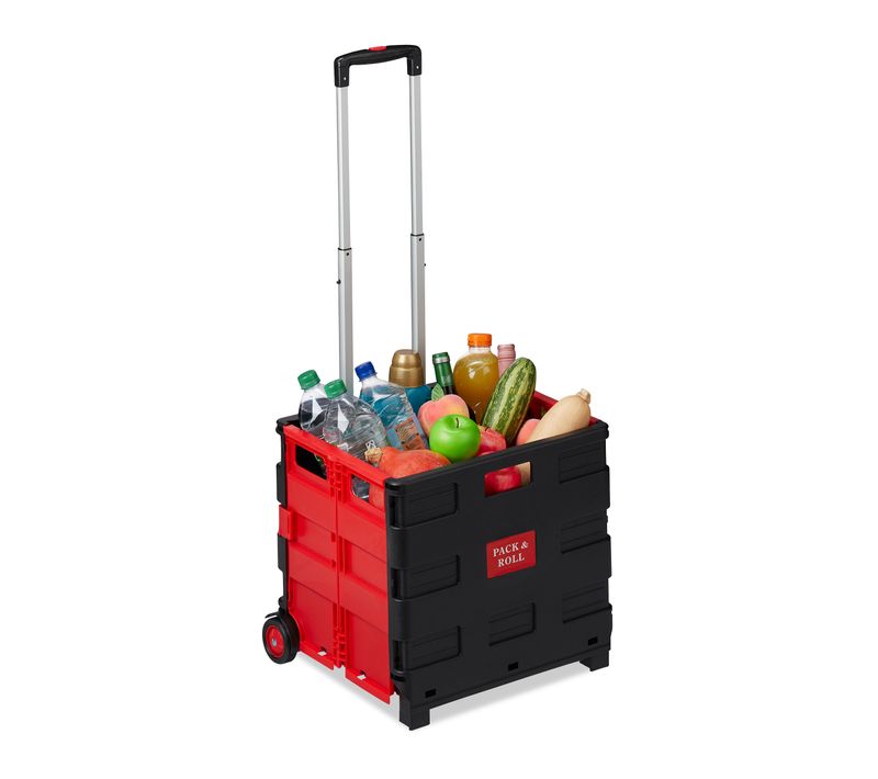 Lot De 10 Chariots De Courses Pliables