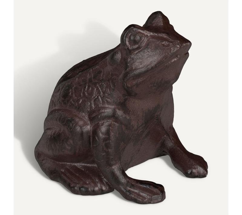 Figurine De Jardin Grenouille Antique X3
