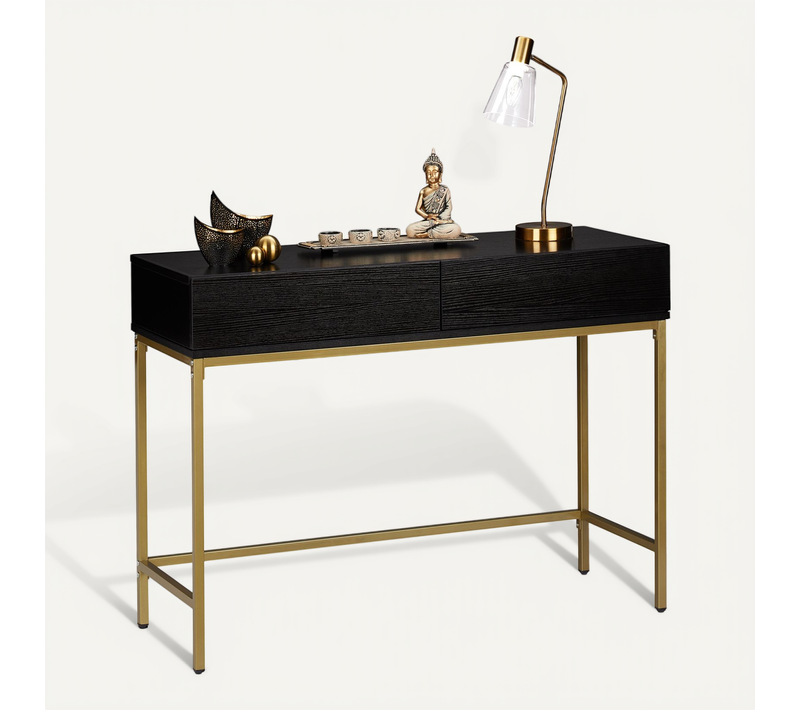 Table De Console Doré Noir