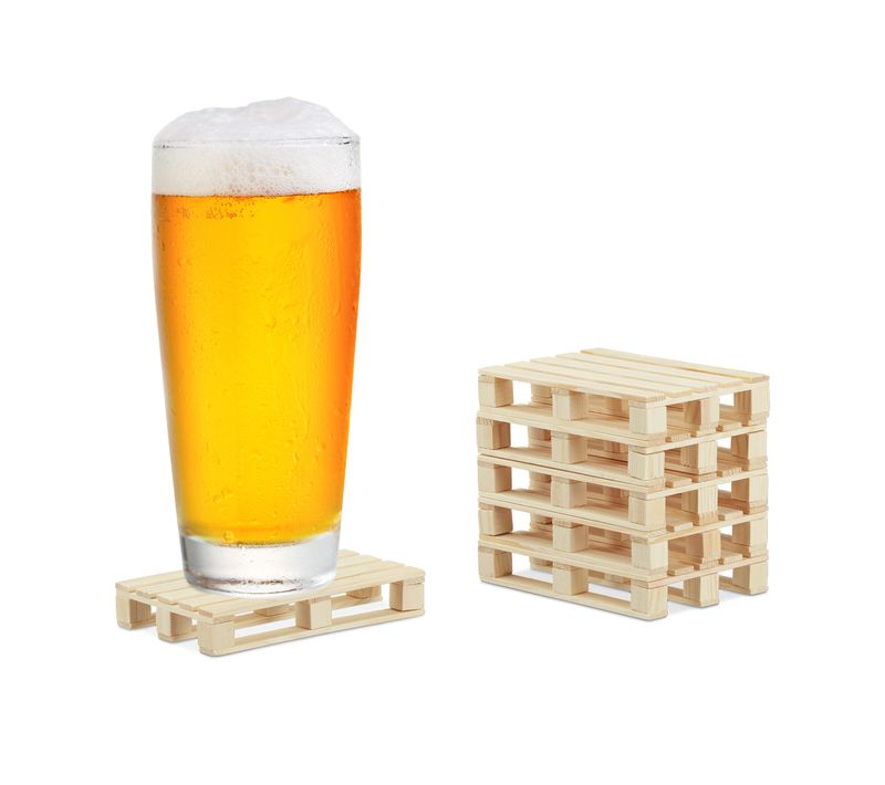 Lot De 48 Dessous De Verre Bois