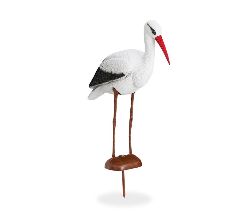 Lot De 4 Statues De Jardin Cigogne