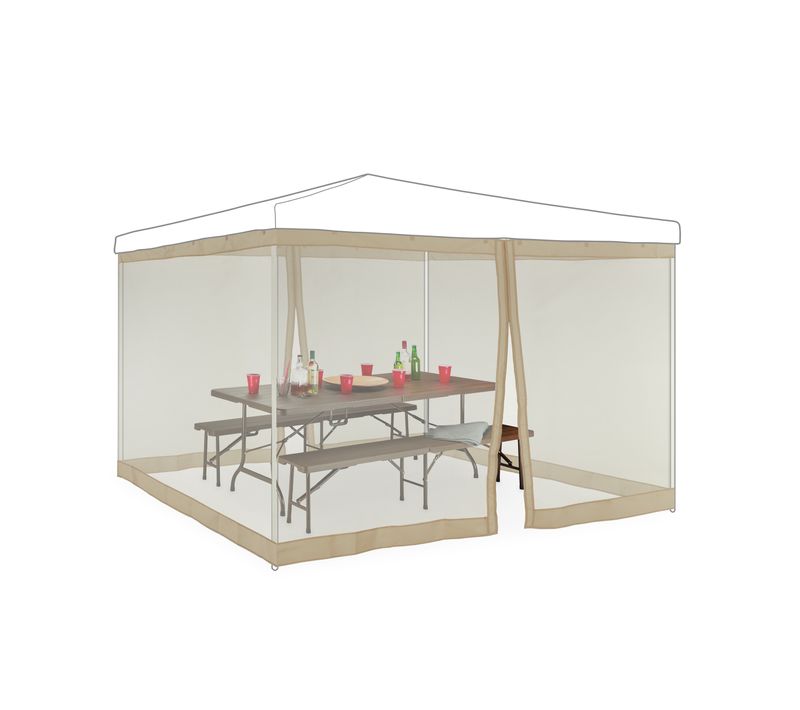 Moustiquaire Pergola Beige 3 X 3 M
