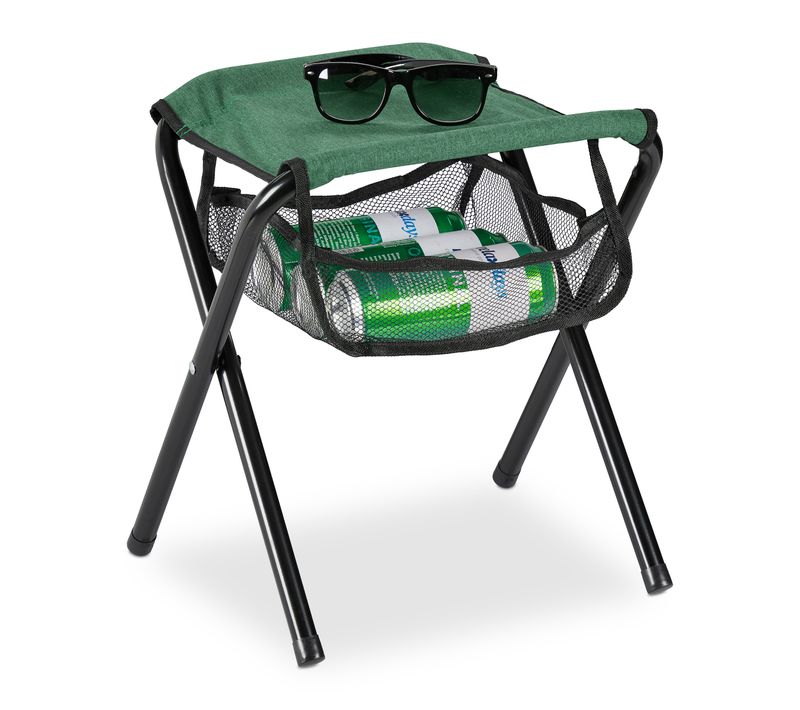 Tabouret Pliant Camping Vert 120 Kg