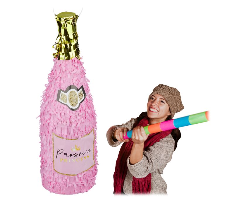 4x Pinatas Anniversaire Bouteille
