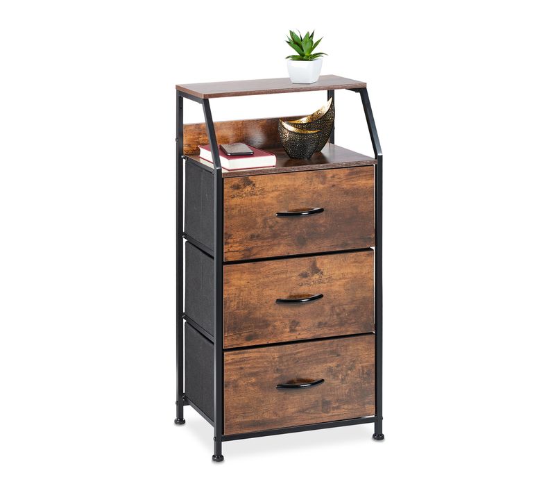 Commode Style Industriel 3 Tiroirs