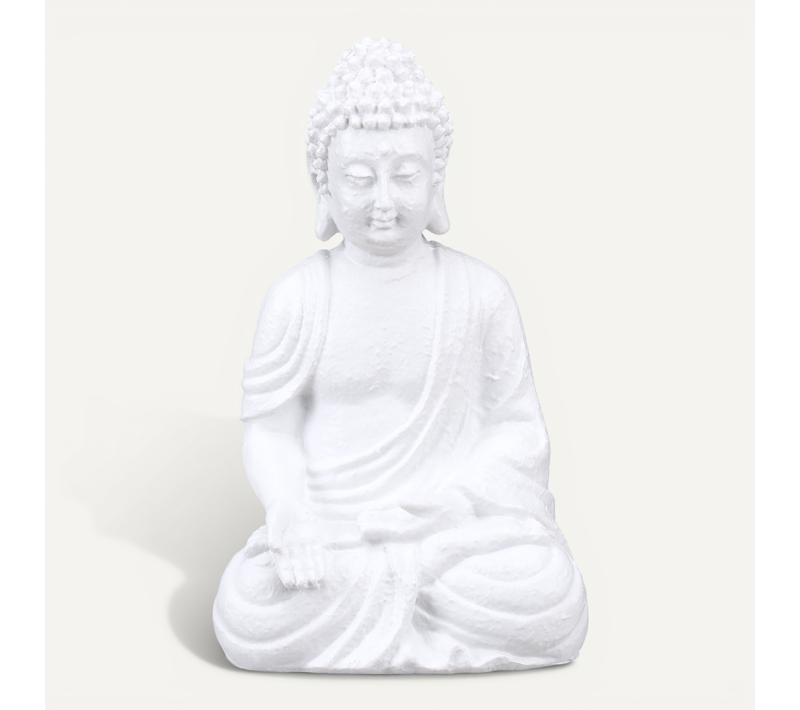 Statue De Bouddha Blanc De 30 Cm