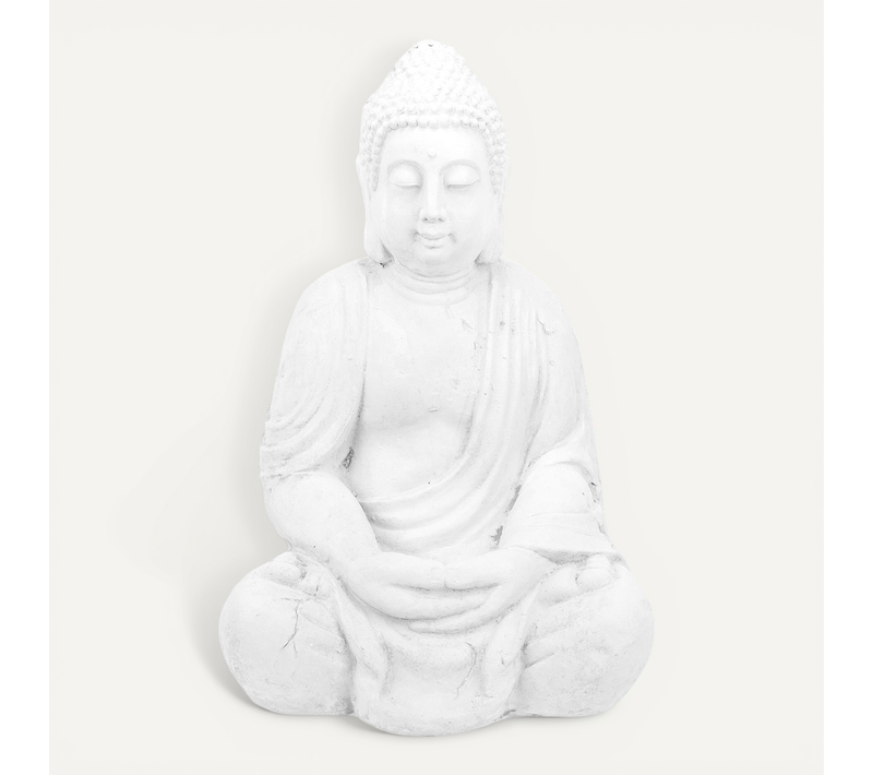 Statue Bouddha Blanche 70 Cm