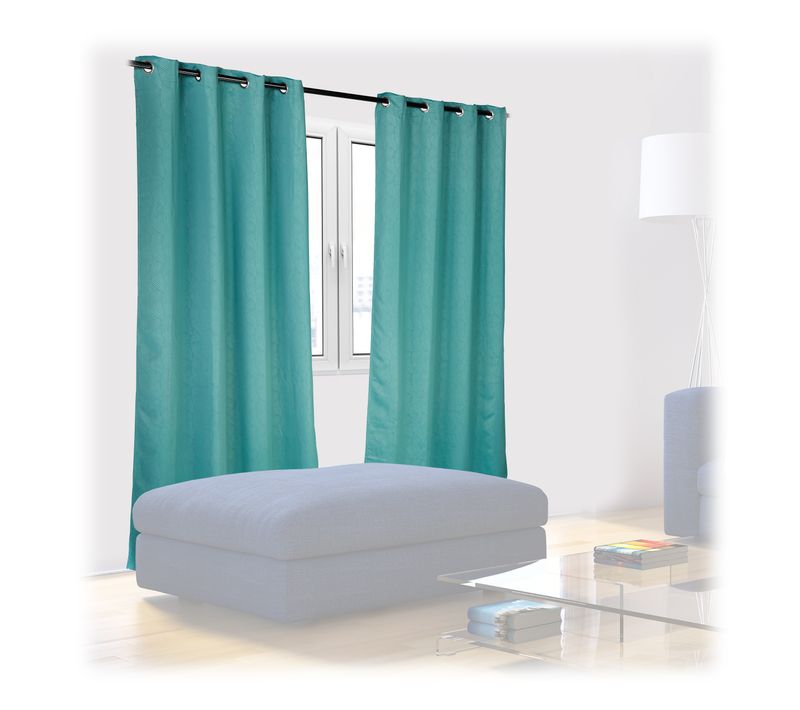 Rideaux Avec Motifs 245x135 Cm Lot De 8