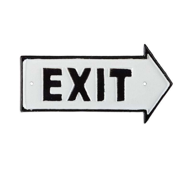 Panneau Exit En Lot De 2