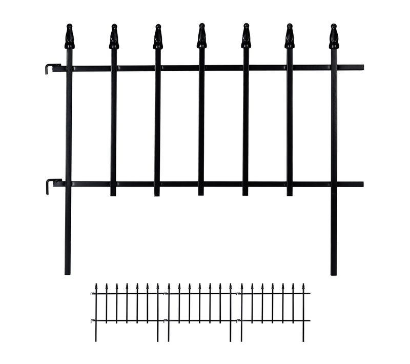 Lot De 4 Bordures De Jardin En Métal
