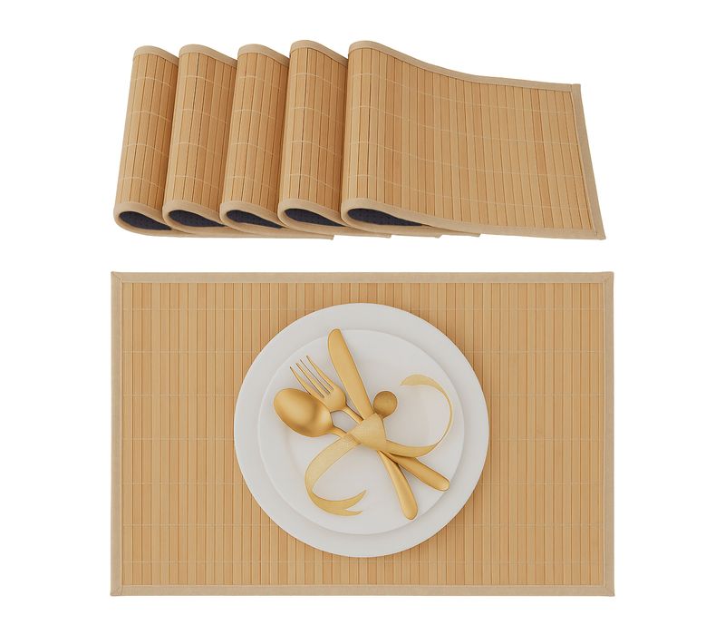 Set De Table En Bambou Lot De 18