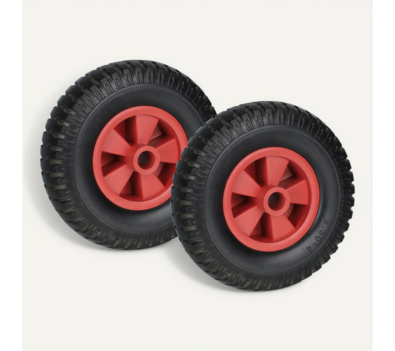 Roue De Brouette 2.50-4 En Lot De 2