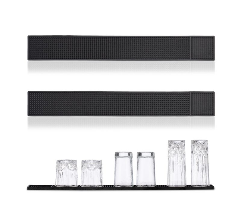 2x Égouttoirs Pour La Vaisselle Noir 60x8 cm