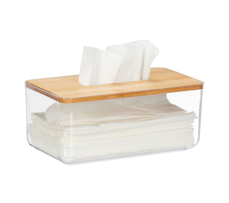 Boîte à Mouchoirs Avec Couvercle Bambou