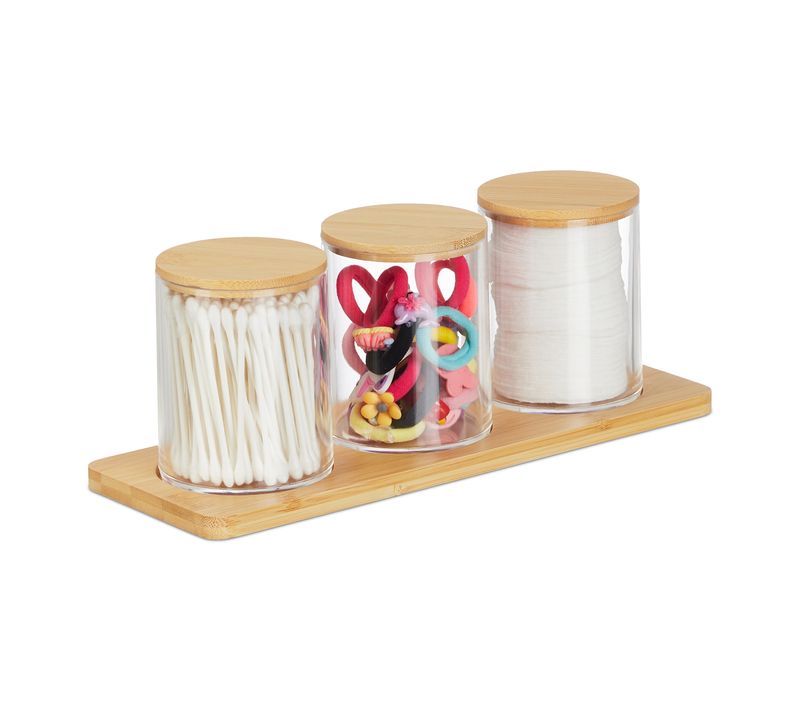 Pots à Cotons-tiges Avec Tablette