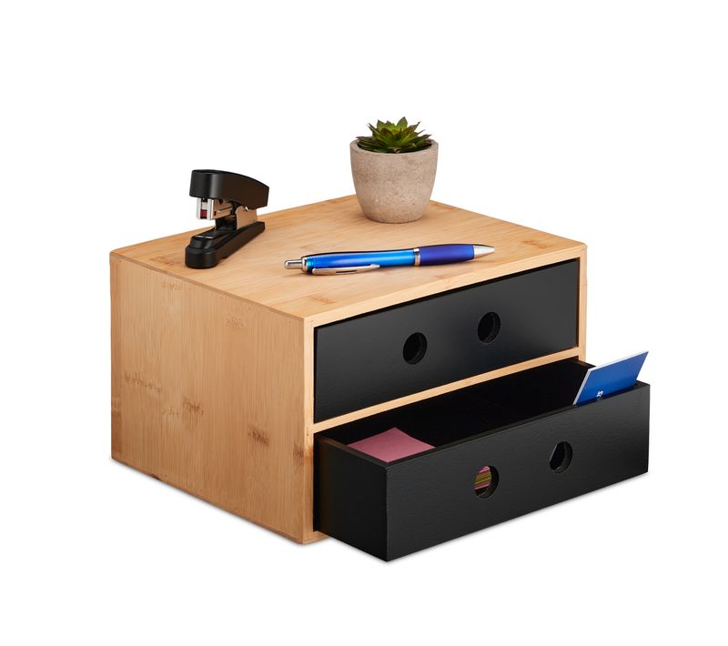 Organiseur De Bureau Avec 2 Tiroirs