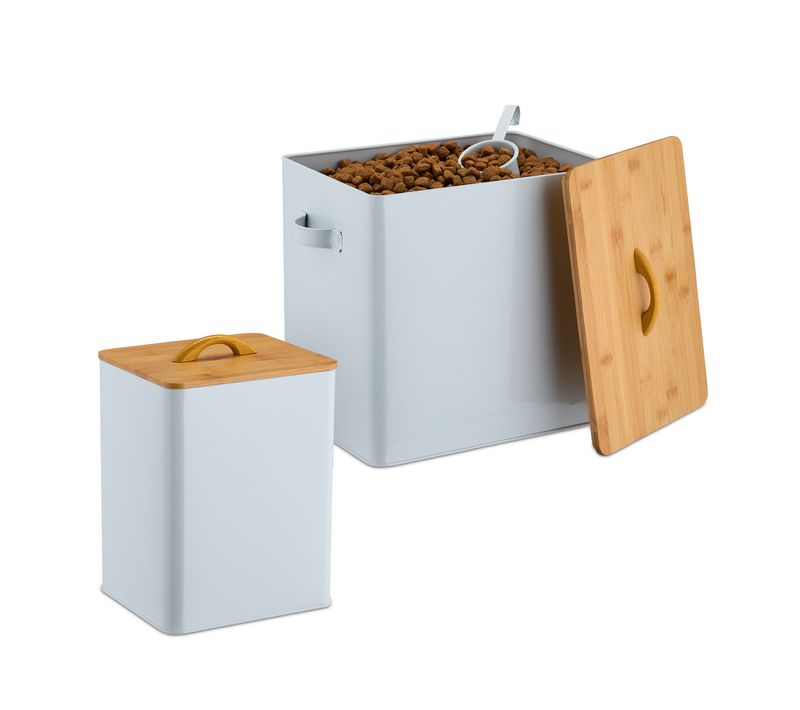 Lot 2 Boîtes Avec Couvercle Bambou