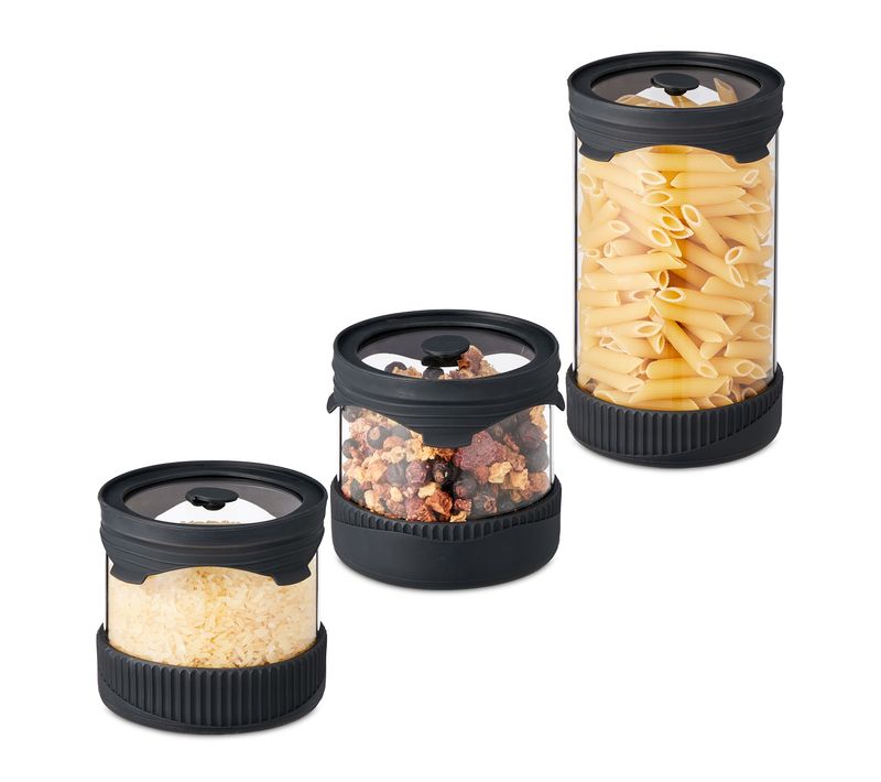 Bocaux En Verre Avec Couvercle Lot De 3