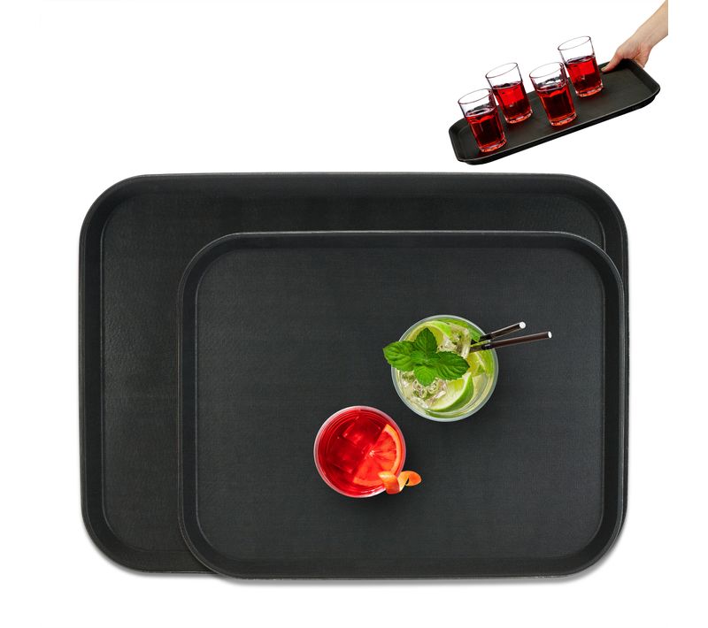 Lot De 2 Plateaux De Service